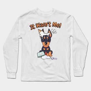 Funny alsatian got caught stealing ice cream Long Sleeve T-Shirt